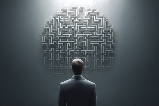 man and labyrinth