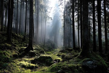 Obraz premium Enchanted Forest Path