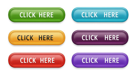 Fototapeta premium Set of colorful buttons and arrows for web design, AI Generation