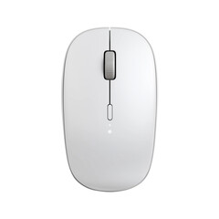 white computer wireless mouse isolated on transparent background Remove png, Clipping Path, pen tool