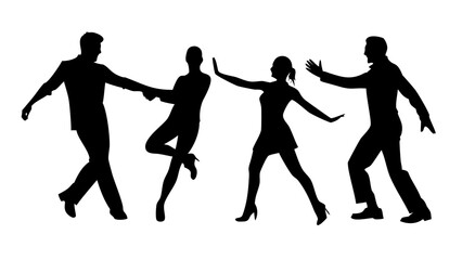 Black Silhouette of a Person with a Backpack travel