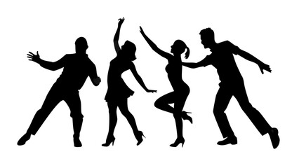 Businessperson with briefcase and tie black silhouette