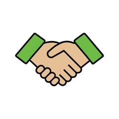 Business Handshake Agreement Partnership Illustration