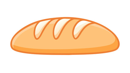 Golden brown bread loaf baked food