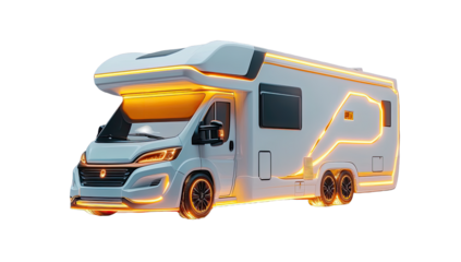 Modern, futuristic camper van
