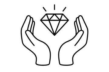 Dumbbell fitness icon, hands lifting weight, thin line gym symbol, exercise concept illustration, vector cartoon, transparent background, health workout, athletic training, ordered icon set