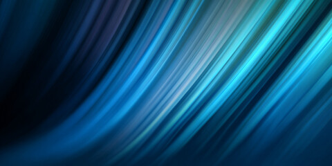 Abstract background with flowing streaks of blue and teal light against a dark background.