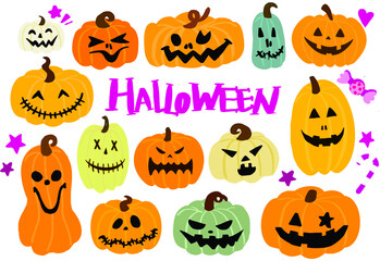 Halloween pumpkin  set
