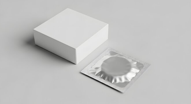 Minimalist Condom Packaging for Safe Intimacy