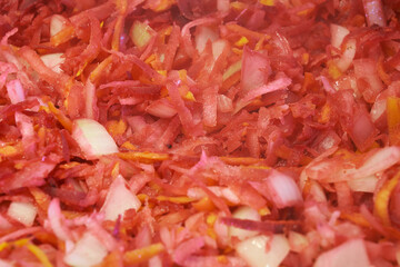 tasty fresh food on the plate