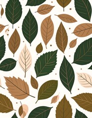Autumn leaf pattern