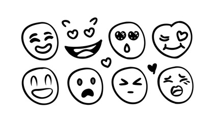 Black hand drawing of two grey dots doodle hand drawn