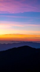 Obraz premium Colorful mountain sunrise