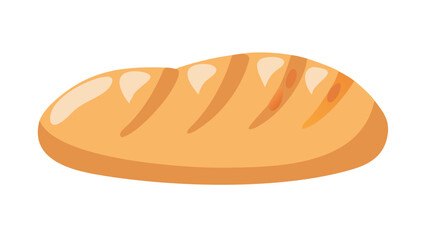 Golden brown artisan bread loaf with scoring bakery food