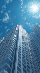 Obraz premium Modern skyscrapers reaching for the sky