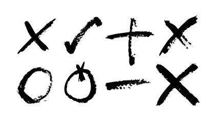 Grunge Brush Style Arrows Set vector