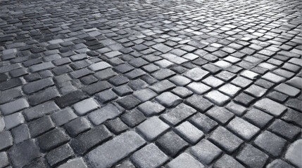 Clean light cobblestone tile texture with subtle tonal variation used in high-end product scenes and studio render environments
