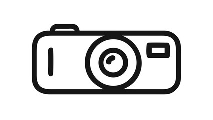 Simple digital camera outline photography technology
