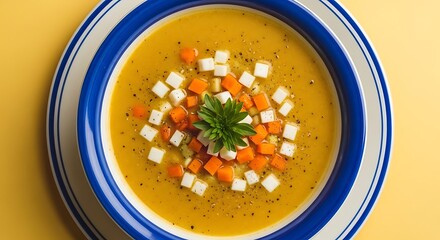 Creamy Carrot and Tofu Soup.