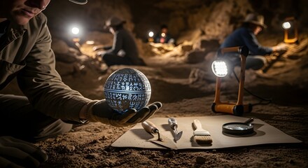 Archeological Find: Ancient Terran Orb, Still Pulsing with Light