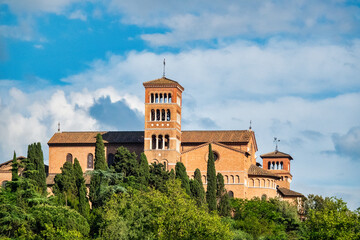 Sant&rsquo;Anselmo all&rsquo;Aventino from the West