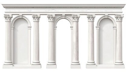 Naklejka premium Classical architecture facade