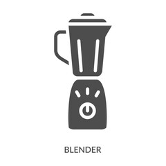 Blender Icon Line Style. Design Vector Illustration