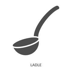 Ladle Icon Line Style. Design Vector Illustration