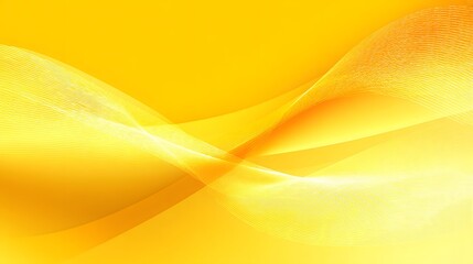 An abstract design featuring flowing yellow waves and gradients, creating a sense of movement and lightness