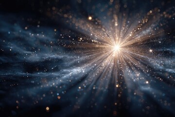 Cosmic explosion, radiant light