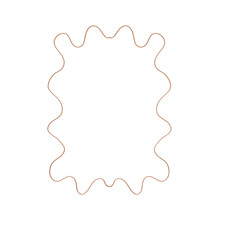 Whimsical Line Art Frame – Decorative Curly Border
