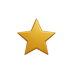 Obraz premium Golden Star Symbol of Achievement and Excellence.