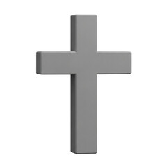 Gray Christian Cross.