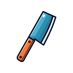 Kitchen Cleaver Icon: A simple, illustrated image of a gleaming kitchen cleaver, exuding an aura of culinary functionality and precision. A versatile tool for chopping and cleaving.