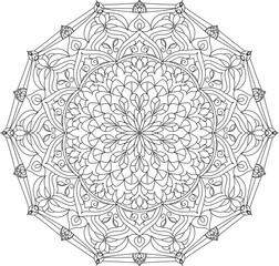 mandala round ornament