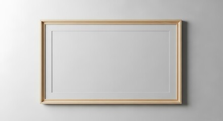 Blank Wooden Picture Frame.