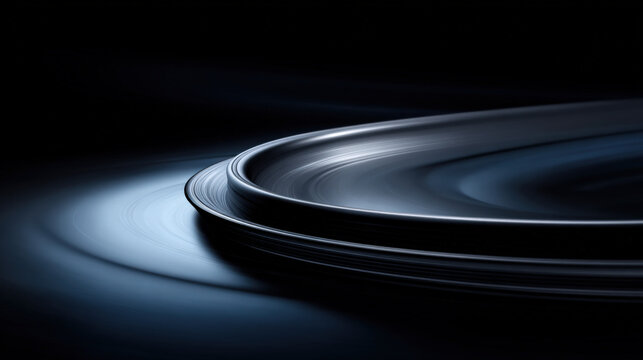 concentric circles of photon rings expanding outward abstract motion graphic illustration concept scene visual for commercial design use high detail quality stock image illustration concept scene