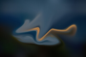 Elegant yoga pose demonstrating flexibility and balance with serene blue tones