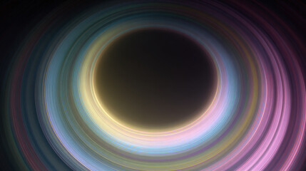 concentric circles of photon rings expanding outward abstract motion graphic illustration concept scene visual for commercial design use high detail quality stock image illustration concept scene