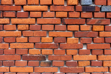 Background of old brick wall pattern texture.