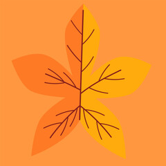 Autumn background. Thanksgiving and Harvest Day. Leaf fall horizontal banner. Watercolor maple leaves border. Vector illustration