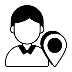 Map and Locations or navigation and Sign Vector Glyph Icons Pack and illustrations