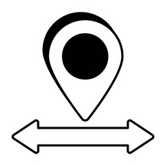 Map and Locations or navigation and Sign Vector Glyph Icons Pack and illustrations
