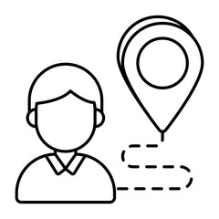 Map and Locations or navigation and Sign Vector LIne Icons Pack and illustrations