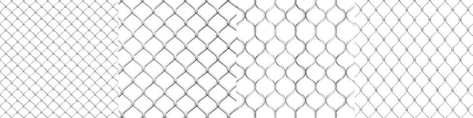 Naklejka premium Seamless Chain Link Fences Background - Textures