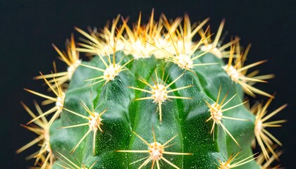 Close-up of a cactus's crown