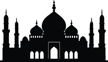 silhouette of a mosque in istanbul