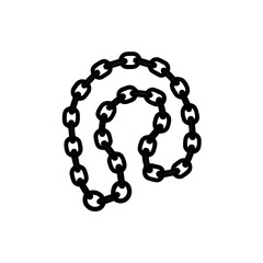 Obraz premium creative details weightlifting chains icon vector Illustration