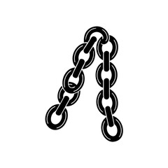 Obraz premium creative details weightlifting chains icon vector Illustration