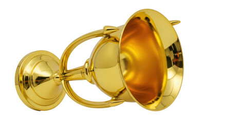 Isolated Golden Trophy Cup